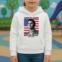 Charlie Kirk American Legend Rest In Peace Kids Hoodie thumb 3