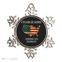 Charlie Kirk American Patriot Political Conservative Fan Ornament thumb 0