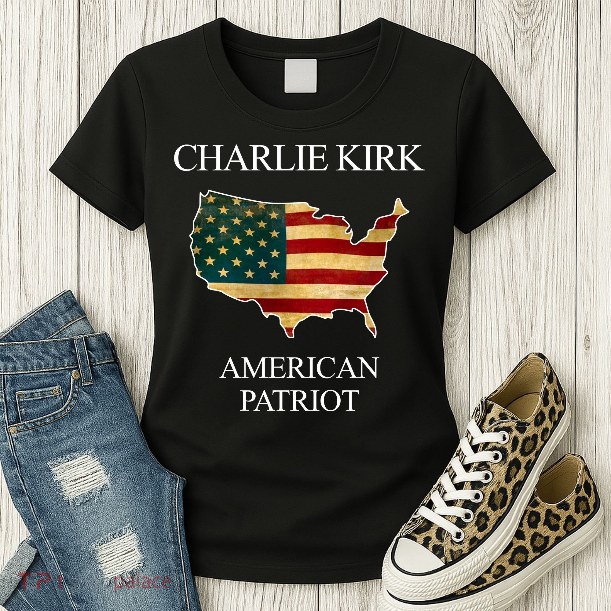 Charlie Kirk American Patriot Political Conservative Fan Women's T-Shirt