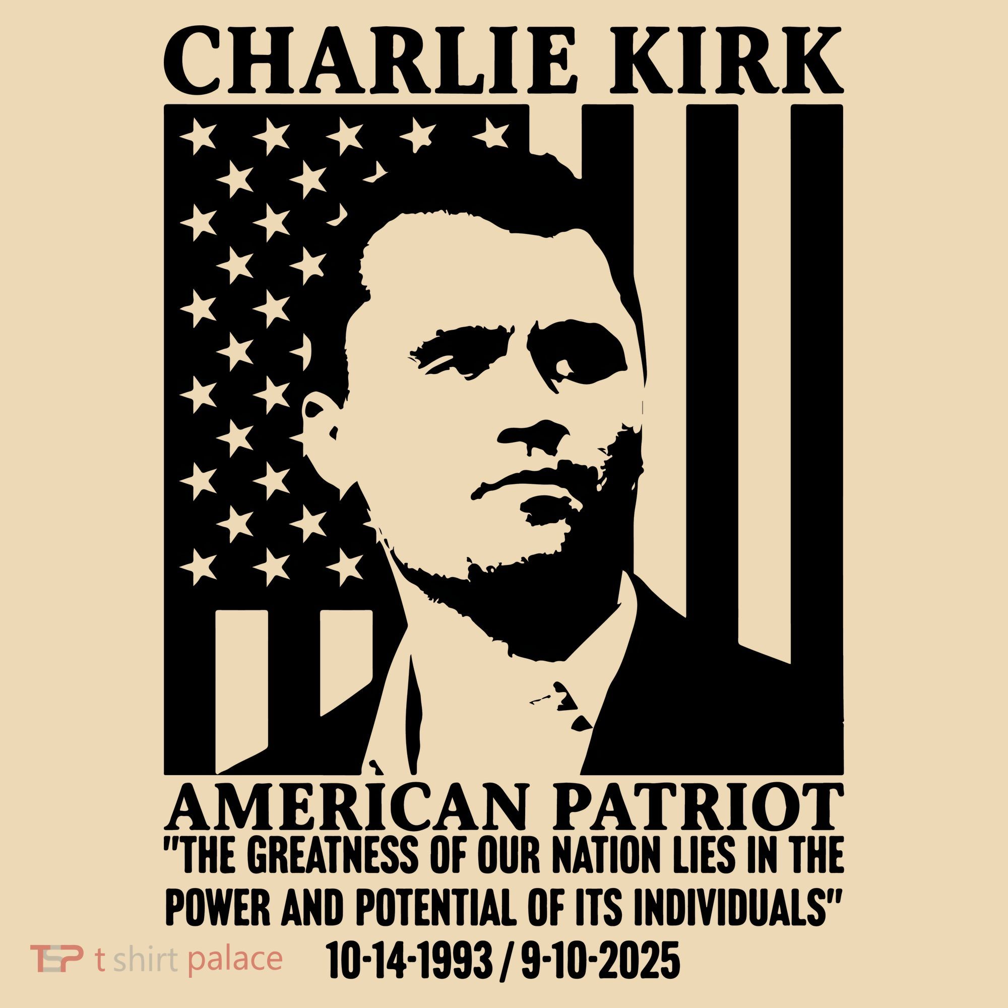 Charlie Kirk American Patriot 1993-2025 Tote Bag