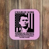 Charlie Kirk American Patriot 1993-2025 Coaster thumb 0