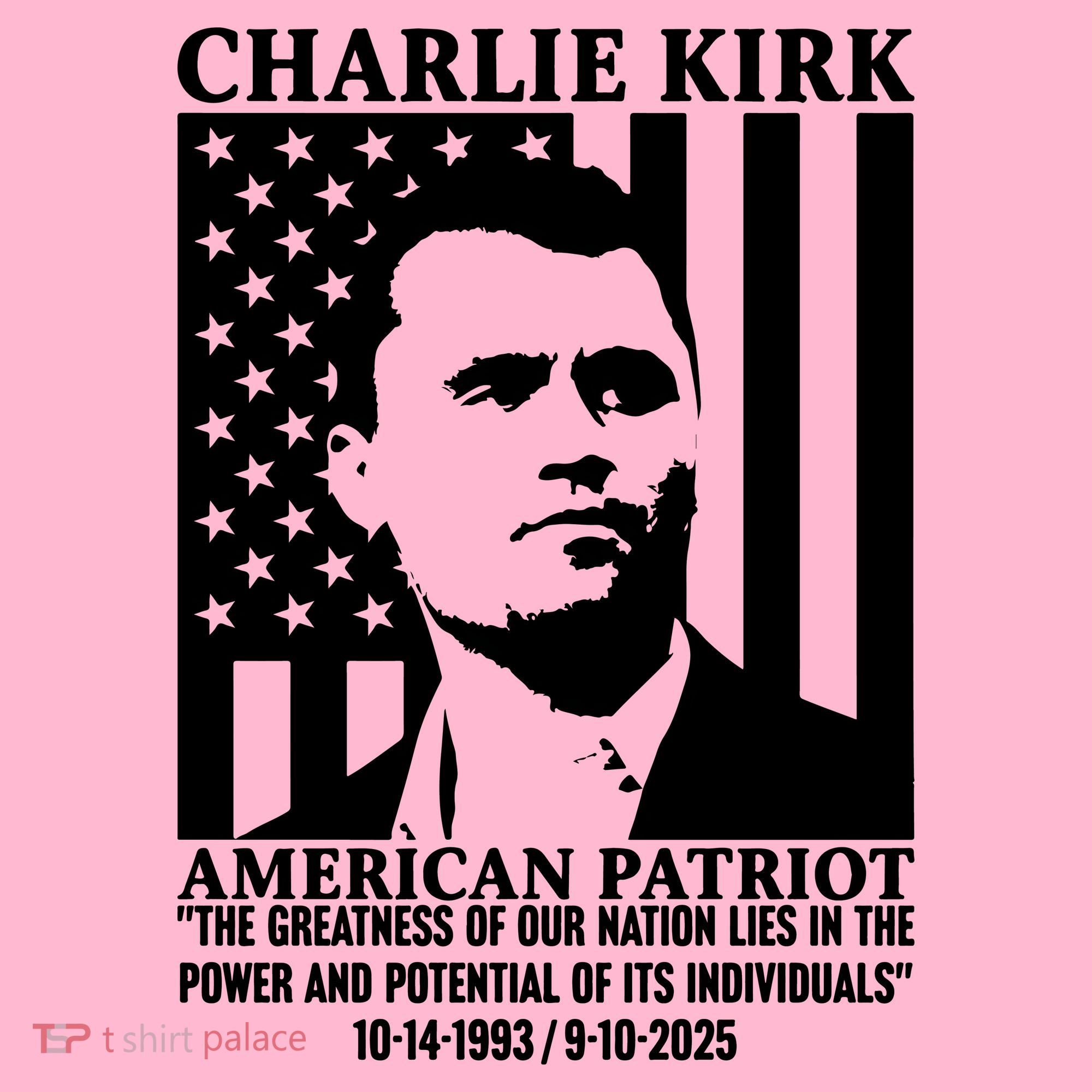 Charlie Kirk American Patriot 1993-2025 Coaster
