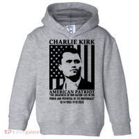Charlie Kirk American Patriot 1993-2025 Toddler Hoodie thumb 0
