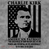 Charlie Kirk American Patriot 1993-2025 Toddler Hoodie thumb 2
