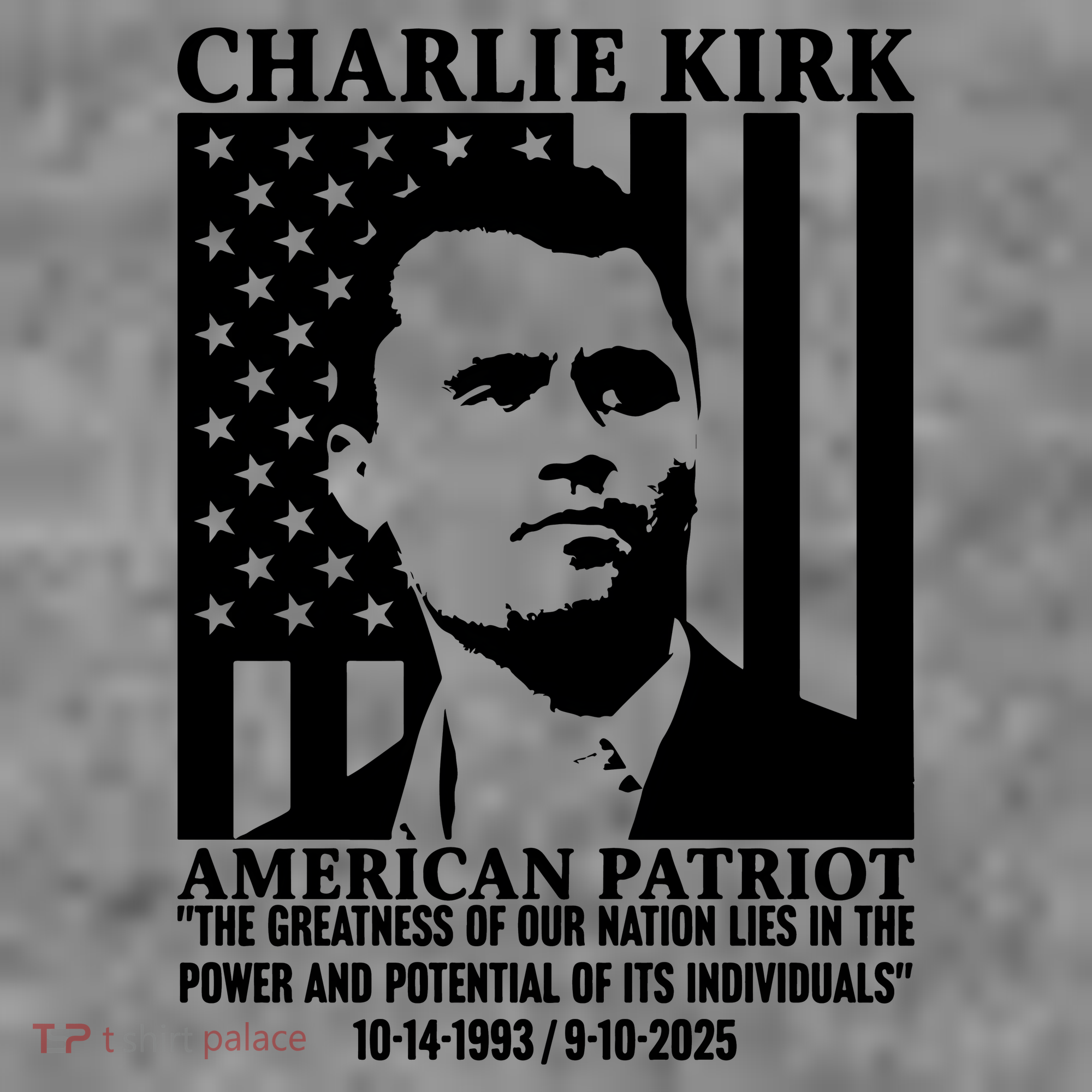 Charlie Kirk American Patriot 1993-2025 Toddler Hoodie