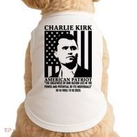 Charlie Kirk American Patriot 1993-2025 Doggie Tank thumb 0