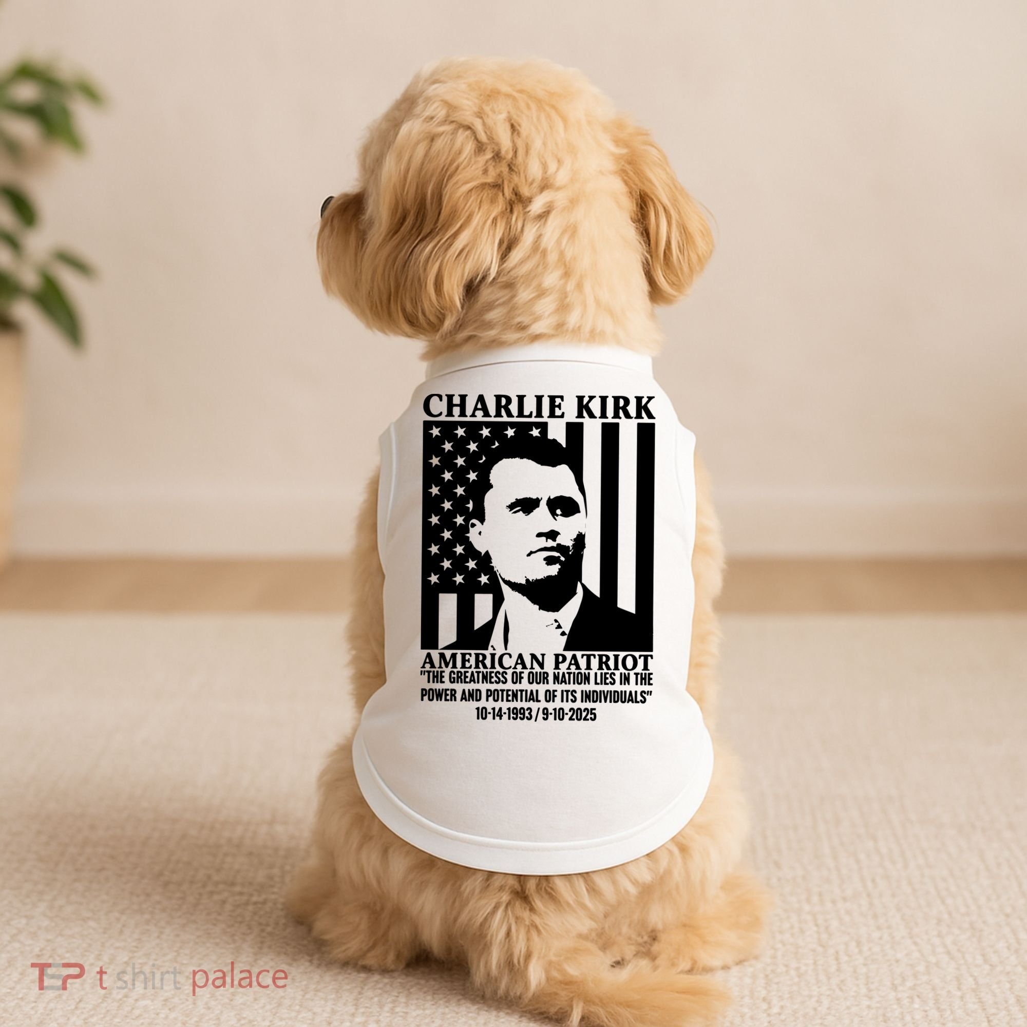 Charlie Kirk American Patriot 1993-2025 Doggie Tank