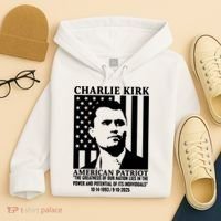 Charlie Kirk American Patriot 1993-2025 Hoodie thumb 4