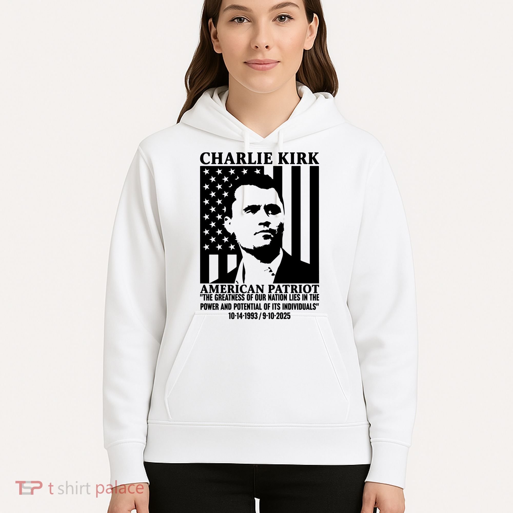 Charlie Kirk American Patriot 1993-2025 Hoodie