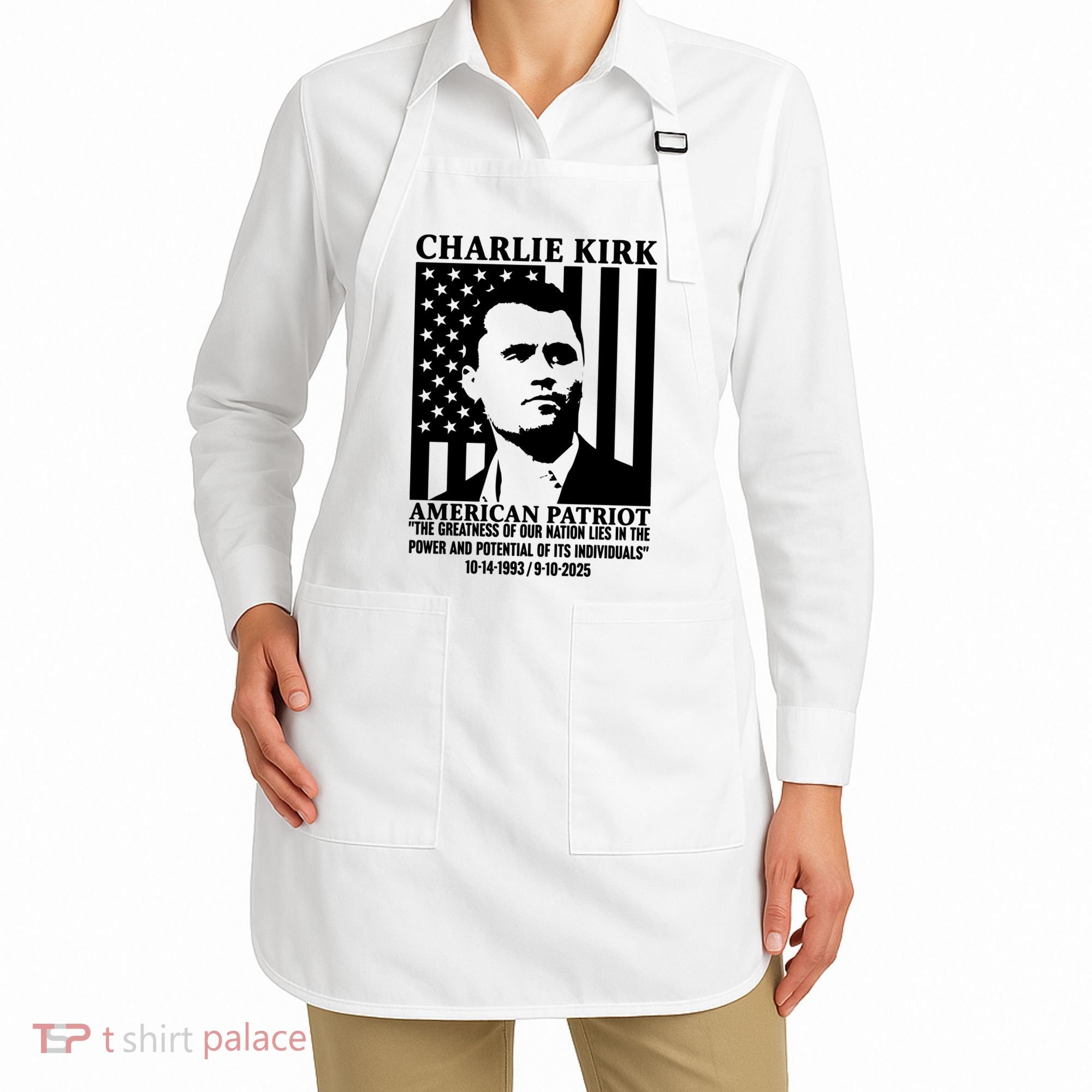 Charlie Kirk American Patriot 1993-2025 Apron