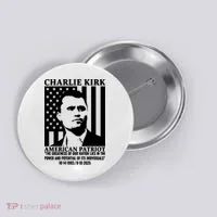 Charlie Kirk American Patriot 1993-2025 Button thumb 0