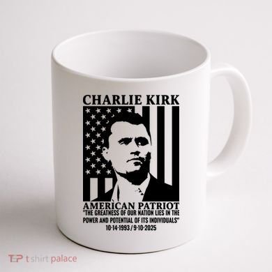 Charlie Kirk American Patriot 1993-2025 Coffee Mug back