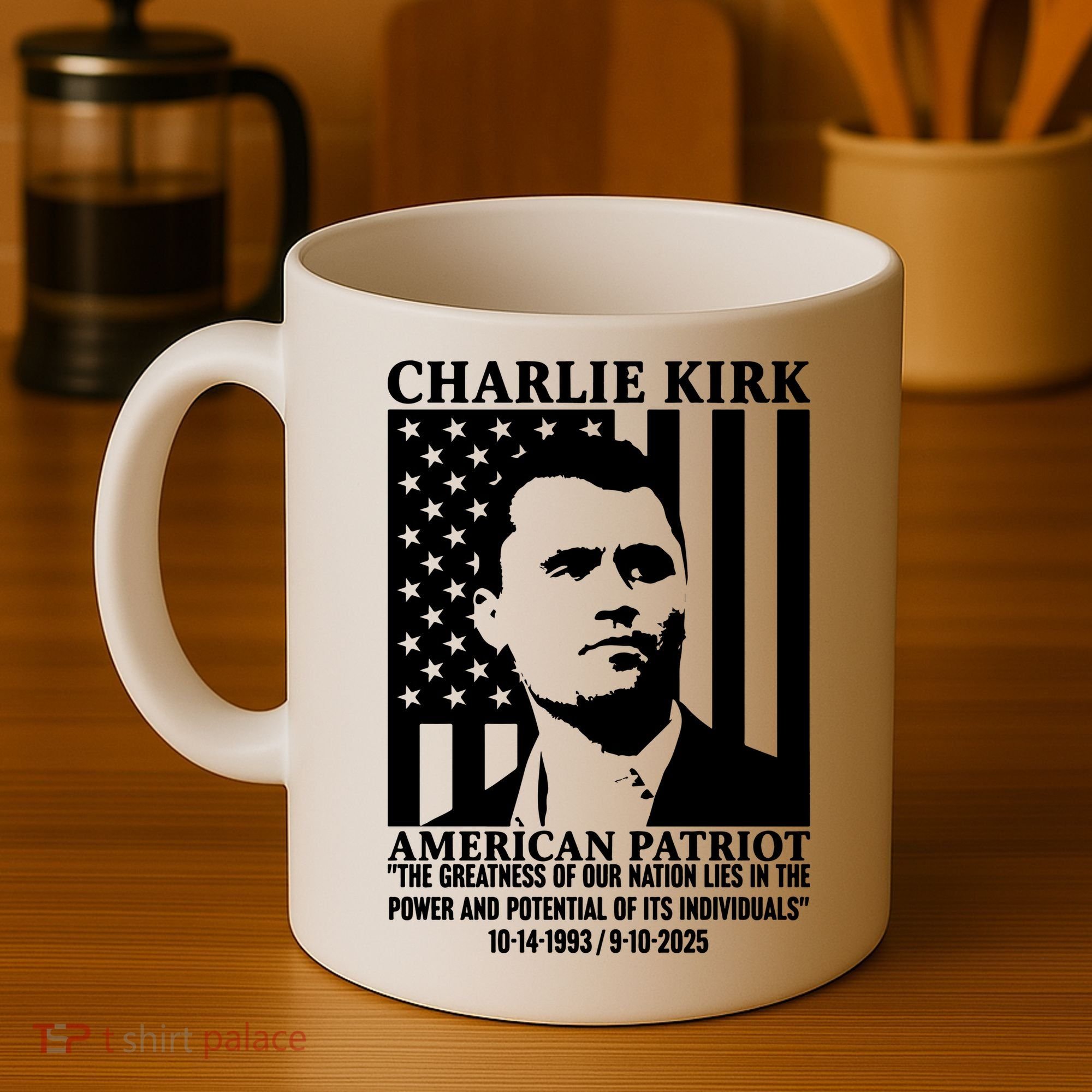 Charlie Kirk American Patriot 1993-2025 Coffee Mug