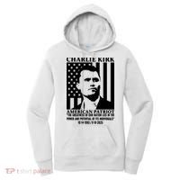 Charlie Kirk American Patriot 1993-2025 Women's Hoodie thumb 0