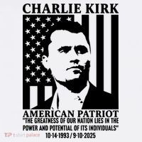 Charlie Kirk American Patriot 1993-2025 Women's Hoodie thumb 2
