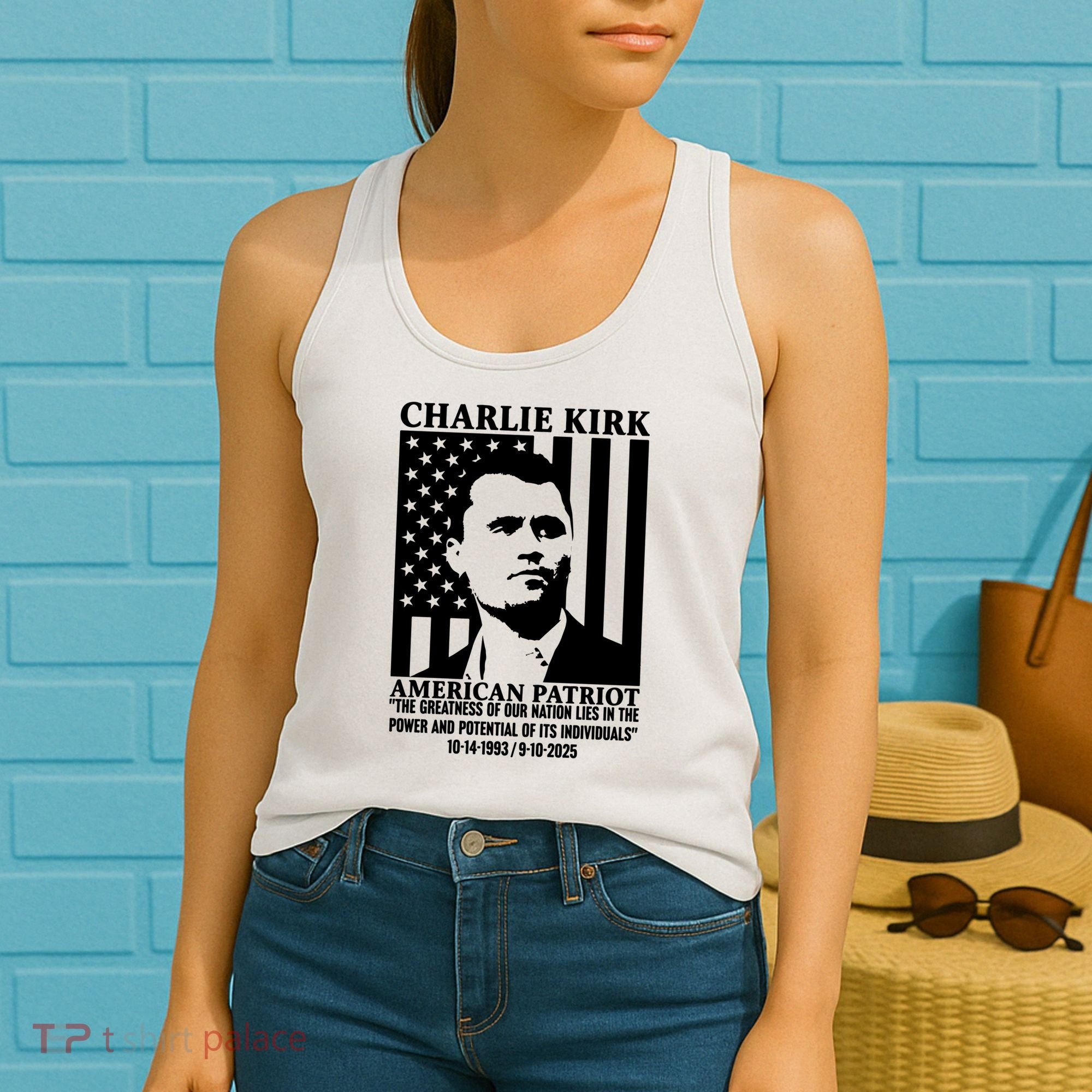 Charlie Kirk American Patriot 1993-2025 Women's Tank Top