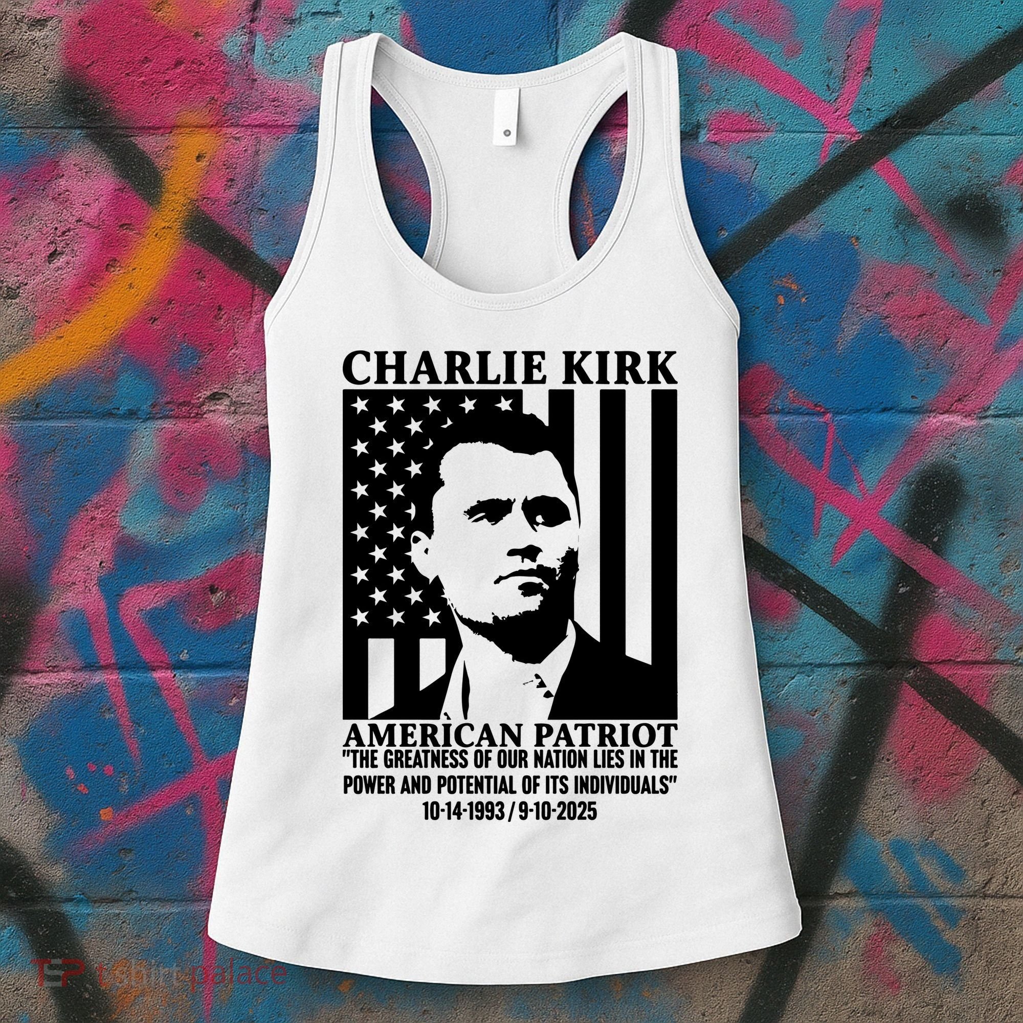 Charlie Kirk American Patriot 1993-2025 Women's Tank Top