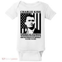 Charlie Kirk American Patriot 1993-2025 Baby Bodysuit thumb 0