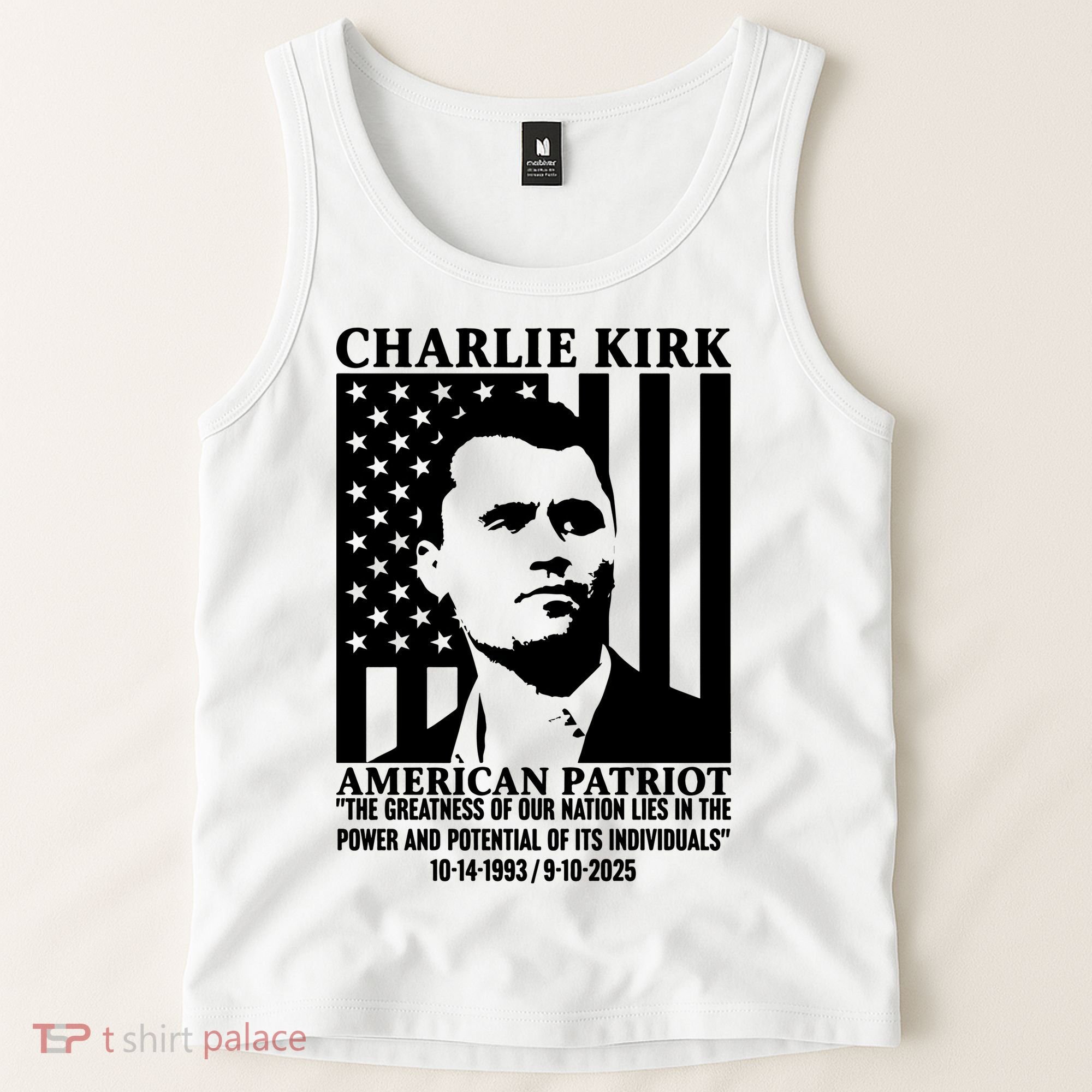 Charlie Kirk American Patriot 1993-2025 Tank Top