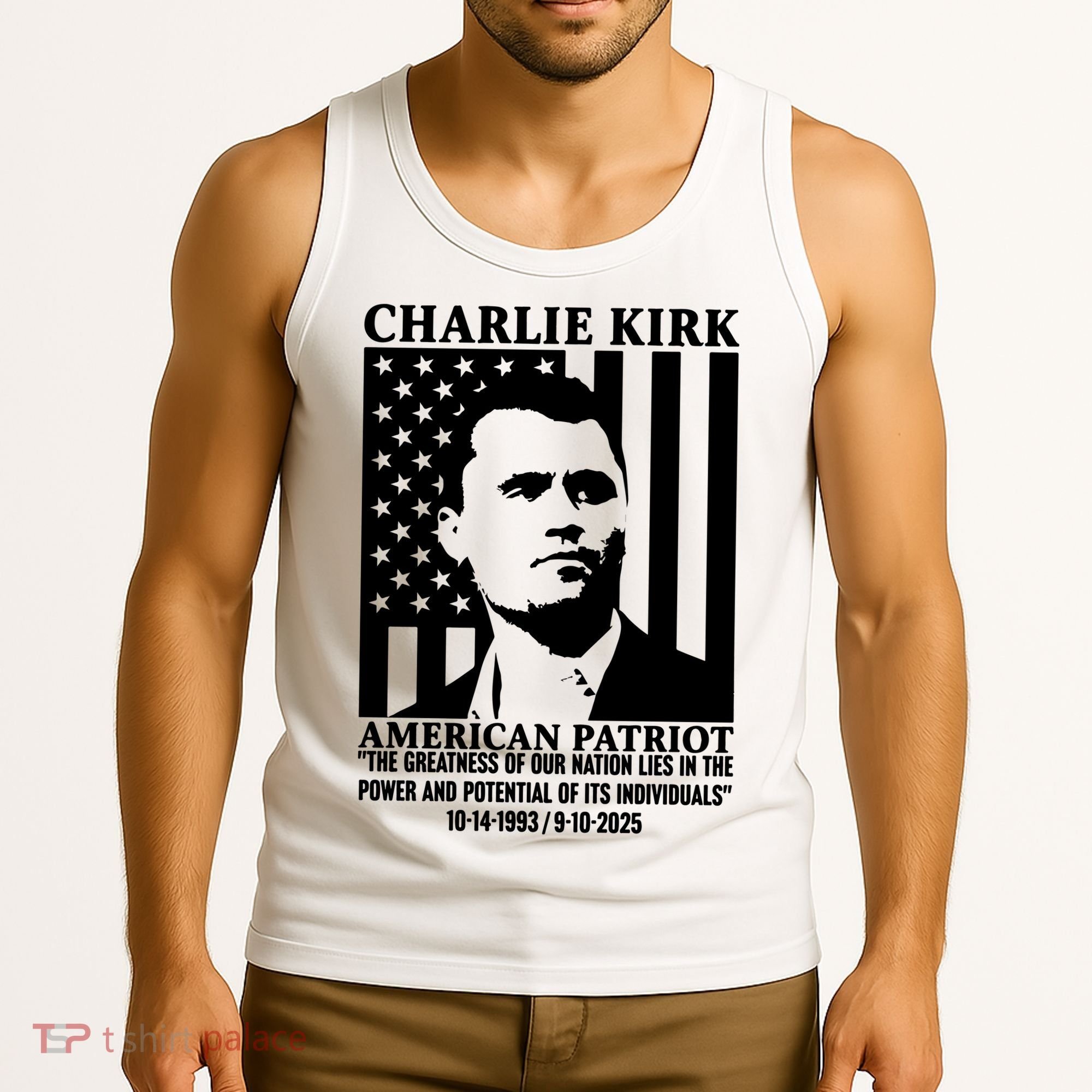 Charlie Kirk American Patriot 1993-2025 Tank Top