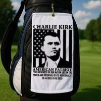Charlie Kirk American Patriot 1993-2025 Golf Towel thumb 2
