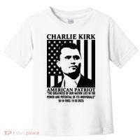 Charlie Kirk American Patriot 1993-2025 Toddler T-Shirt thumb 0