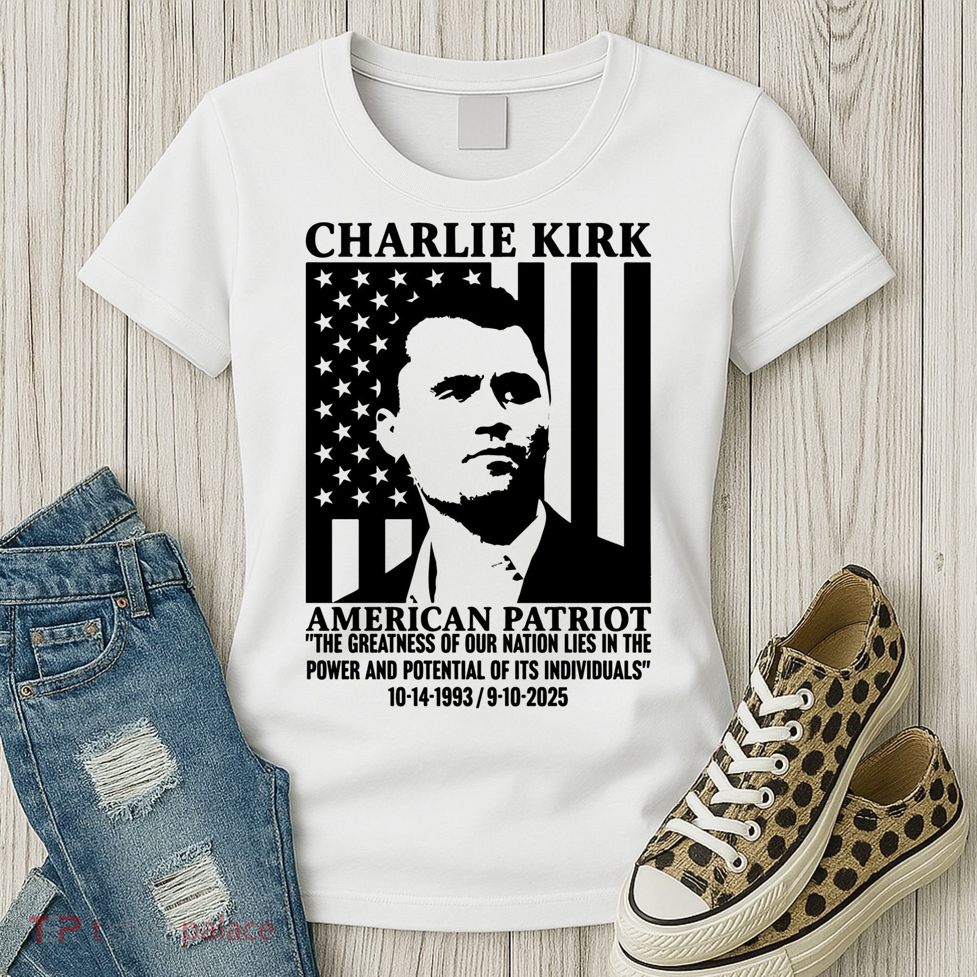 Charlie Kirk American Patriot 1993-2025 Women's T-Shirt