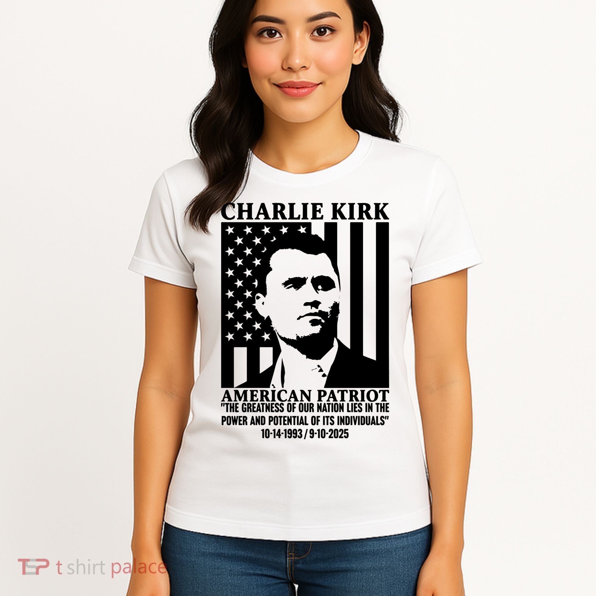 Charlie Kirk American Patriot 1993-2025 Women's T-Shirt