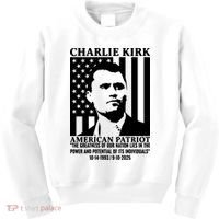 Charlie Kirk American Patriot 1993-2025 Kids Sweatshirt thumb 0