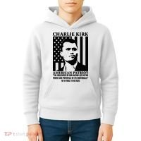 Charlie Kirk American Patriot 1993-2025 Kids Hoodie thumb 4