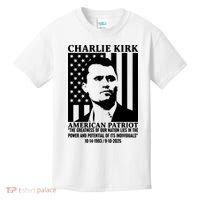 Charlie Kirk American Patriot 1993-2025 Kids T-Shirt thumb 0