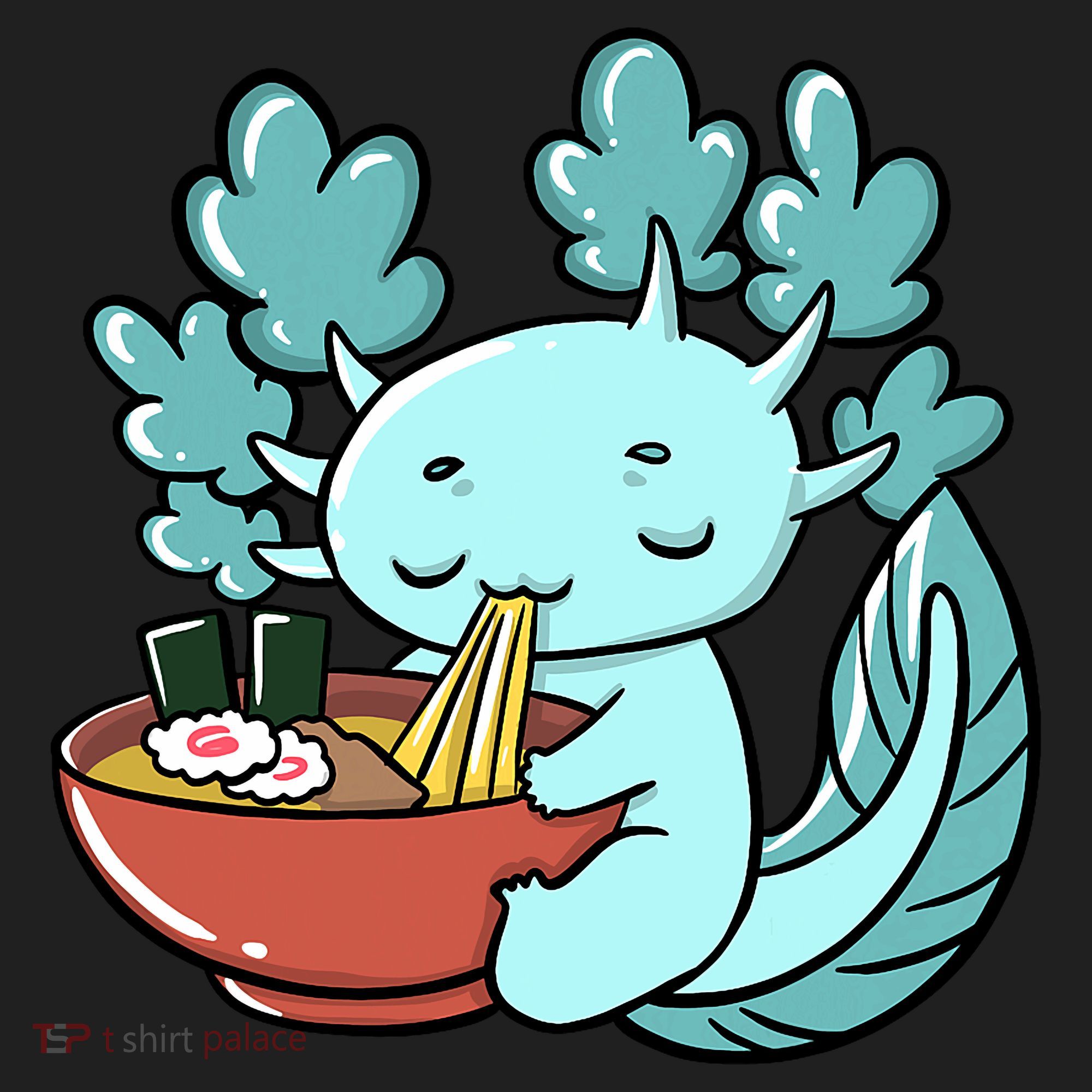 Cute Kawaii Anime Axolotl Japanese Ramen Noodles Women's Sweatshirt