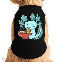 Cute Kawaii Anime Axolotl Japanese Ramen Noodles Doggie Tank thumb 0