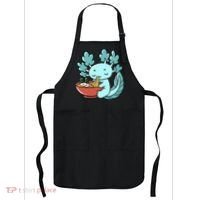 Cute Kawaii Anime Axolotl Japanese Ramen Noodles Apron thumb 0