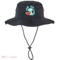 Cute Kawaii Anime Axolotl Japanese Ramen Noodles Bucket Hat thumb 0