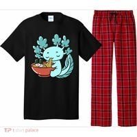 Cute Kawaii Anime Axolotl Japanese Ramen Noodles Pajama Set thumb 0