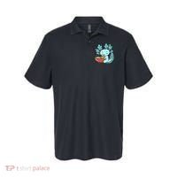 Cute Kawaii Anime Axolotl Japanese Ramen Noodles Polo thumb 0