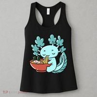 Cute Kawaii Anime Axolotl Japanese Ramen Noodles Women's Tank Top thumb 3
