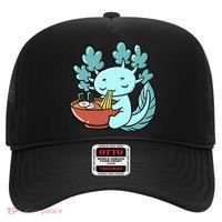 Cute Kawaii Anime Axolotl Japanese Ramen Noodles Hat thumb 0