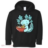 Cute Kawaii Anime Axolotl Japanese Ramen Noodles Toddler Hoodie thumb 0