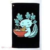 Cute Kawaii Anime Axolotl Japanese Ramen Noodles Golf Towel thumb 0