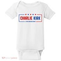 Charlie Kirk American Patriot Hero Baby Bodysuit thumb 0