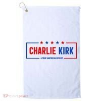 Charlie Kirk American Patriot Hero Golf Towel thumb 0