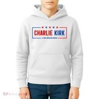 Charlie Kirk American Patriot Hero Kids Hoodie thumb 4