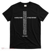 Charlie Kirk American Cross Patriot Hero Quote Tribute Memorial T-Shirt thumb 0