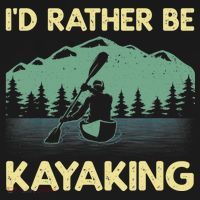 Cool Kayaking Art For Kayak Paddle Boating Kayaker Backpack thumb 2