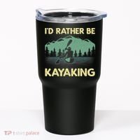 Cool Kayaking Art For Kayak Paddle Boating Kayaker Tumbler thumb 0
