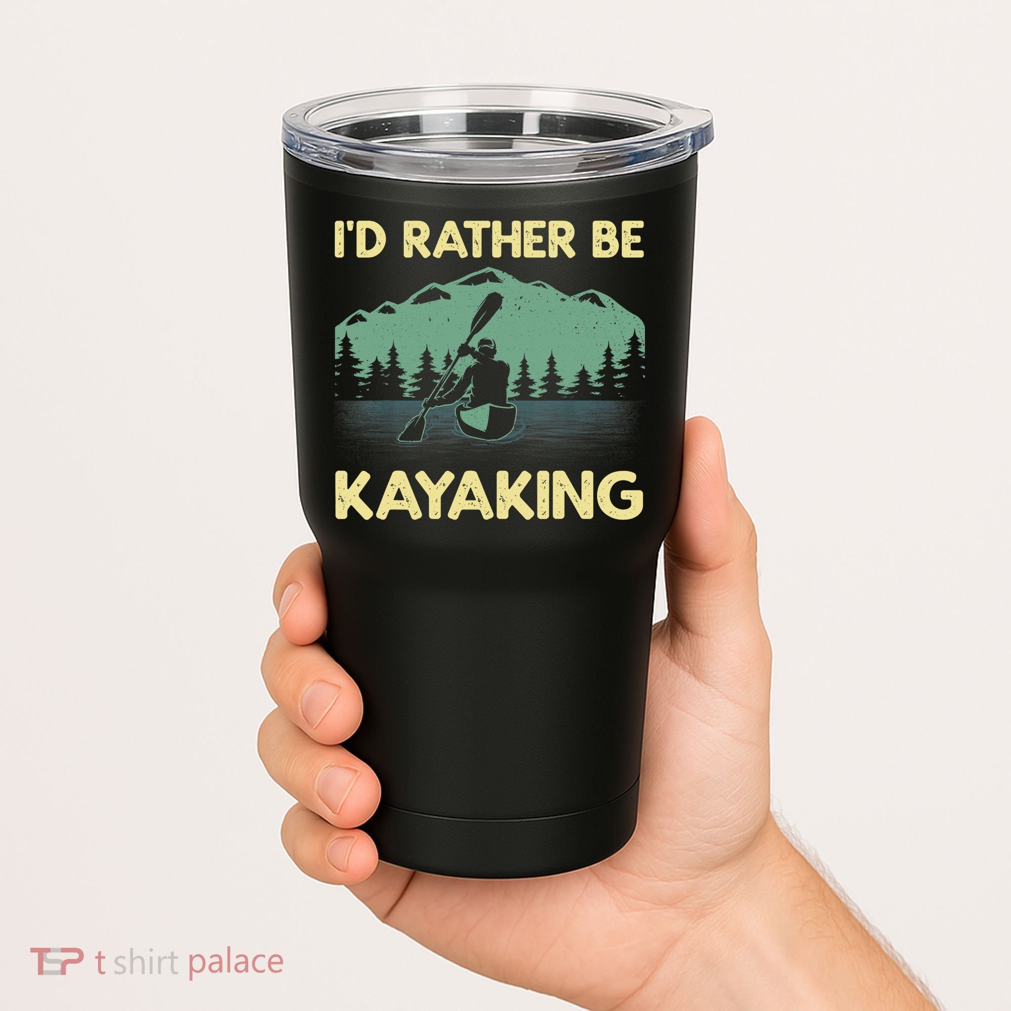 Cool Kayaking Art For Kayak Paddle Boating Kayaker Tumbler