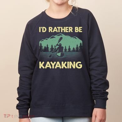 Cool Kayaking Art For Kayak Paddle Boating Kayaker Women's Sweatshirt