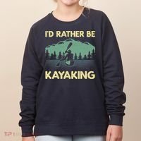 Cool Kayaking Art For Kayak Paddle Boating Kayaker Women's Sweatshirt thumb 0